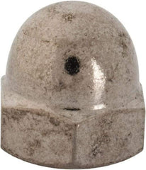 Value Collection - 5/16-24" UNF, 9/16" Width Across Flats, Uncoated, Stainless Steel Acorn Nut - 17/32" Overall Height, Grade 18-8 - Industrial Tool & Supply