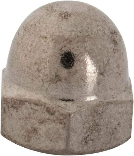 Value Collection - 3/8-24" UNF, 9/16" Width Across Flats, Uncoated, Stainless Steel Acorn Nut - 5/8" Overall Height, Grade 18-8 - Industrial Tool & Supply