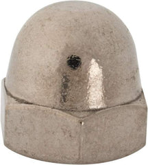 Value Collection - 5/8-18" UNF, 9/16" Width Across Flats, Uncoated, Stainless Steel Acorn Nut - 17/32" Overall Height, Grade 18-8 - Industrial Tool & Supply