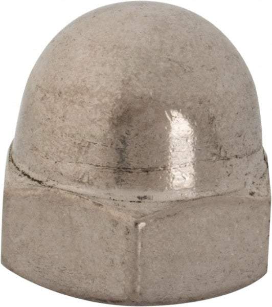 Value Collection - 5/8-11" UNC, 1" Width Across Flats, Uncoated, Stainless Steel Acorn Nut - 63/64" Overall Height, Grade 18-8 - Industrial Tool & Supply