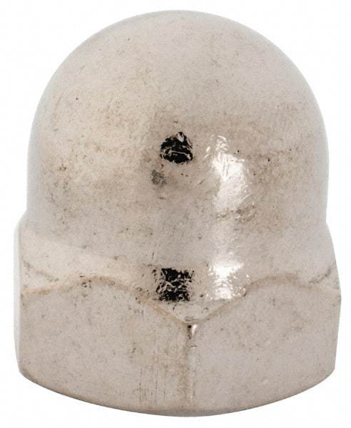 Value Collection - 3/4-10" UNC, 1-1/16" Width Across Flats, Uncoated, Stainless Steel Acorn Nut - 1-3/16" Overall Height, Grade 18-8 - Industrial Tool & Supply