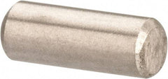 Value Collection - 3/32" Diam x 1/4" Pin Length 316 Stainless Steel Standard Dowel Pin - Bright Finish, 2 Beveled End - Industrial Tool & Supply