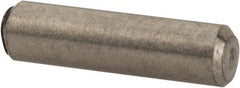 Value Collection - 3/32" Diam x 3/8" Pin Length 316 Stainless Steel Standard Dowel Pin - Bright Finish, 2 Beveled End - Industrial Tool & Supply
