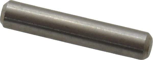 Value Collection - 3/32" Diam x 1/2" Pin Length 316 Stainless Steel Standard Dowel Pin - Bright Finish, 2 Beveled End - Industrial Tool & Supply