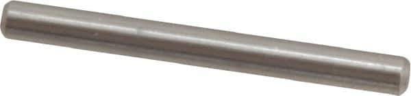 Value Collection - 1/8" Diam x 1-1/4" Pin Length 316 Stainless Steel Standard Dowel Pin - Bright Finish, 2 Beveled End - Industrial Tool & Supply