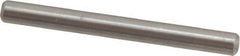Value Collection - 1/8" Diam x 1-1/4" Pin Length 316 Stainless Steel Standard Dowel Pin - Bright Finish, 2 Beveled End - Industrial Tool & Supply