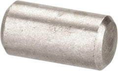Value Collection - 3/16" Diam x 3/8" Pin Length 316 Stainless Steel Standard Dowel Pin - Bright Finish, 2 Beveled End - Industrial Tool & Supply