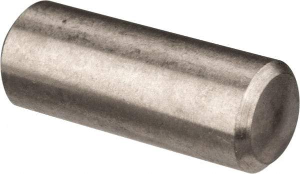 Value Collection - 3/16" Diam x 1/2" Pin Length 316 Stainless Steel Standard Dowel Pin - Bright Finish, 2 Beveled End - Industrial Tool & Supply