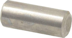 Value Collection - 1/4" Diam x 5/8" Pin Length 316 Stainless Steel Standard Dowel Pin - Bright Finish, 2 Beveled End - Industrial Tool & Supply