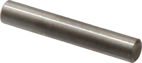 Value Collection - 1/4" Diam x 1-1/2" Pin Length 316 Stainless Steel Standard Dowel Pin - Bright Finish, 2 Beveled End - Industrial Tool & Supply