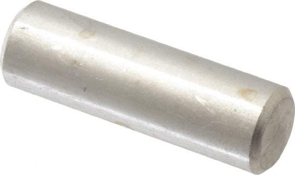 Value Collection - 5/16" Diam x 1" Pin Length 316 Stainless Steel Standard Dowel Pin - Bright Finish, 2 Beveled End - Industrial Tool & Supply