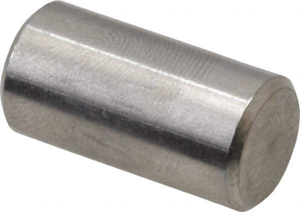 Value Collection - 3/8" Diam x 3/4" Pin Length 316 Stainless Steel Standard Dowel Pin - Bright Finish, 2 Beveled End - Industrial Tool & Supply