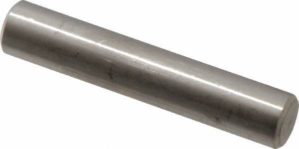 Value Collection - 3/8" Diam x 2" Pin Length 316 Stainless Steel Standard Dowel Pin - Bright Finish, 2 Beveled End - Industrial Tool & Supply