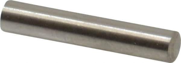 Value Collection - 3mm Diam x 16mm Pin Length 316 Stainless Steel Standard Dowel Pin - Bright Finish, 1 Rounded End - Industrial Tool & Supply
