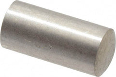 Value Collection - 4mm Diam x 8mm Pin Length 316 Stainless Steel Standard Dowel Pin - Bright Finish, 1 Rounded End - Industrial Tool & Supply