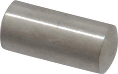 Value Collection - 5mm Diam x 10mm Pin Length 316 Stainless Steel Standard Dowel Pin - Bright Finish, 1 Rounded End - Industrial Tool & Supply