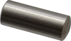 Value Collection - 5mm Diam x 12mm Pin Length 316 Stainless Steel Standard Dowel Pin - Bright Finish, 1 Rounded End - Industrial Tool & Supply