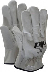 Novax - Class 00 & 0, Size 2XL (11), 10" Long, Grain Goatskin Leather Protector - Natural, Not for Electrical Protection (ASTM F696-02), Wear Over Rubber Insulating Gloves, ASTM F696-02 - Industrial Tool & Supply