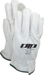 Novax - Class 00 & 0, Size L (9), 10" Long, Grain Goatskin Leather Protector - Natural, Not for Electrical Protection (ASTM F696-02), Wear Over Rubber Insulating Gloves, ASTM F696-02 - Industrial Tool & Supply