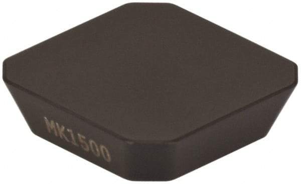 Seco - SEKN1203 M14 Grade MK1500 Carbide Milling Insert - TiCN/Al2O3 Finish, 1/8" Thick, 1/2" Inscribed Circle - Industrial Tool & Supply