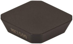 Seco - SEKN1203 M14 Grade MK1500 Carbide Milling Insert - TiCN/Al2O3 Finish, 1/8" Thick, 1/2" Inscribed Circle - Industrial Tool & Supply