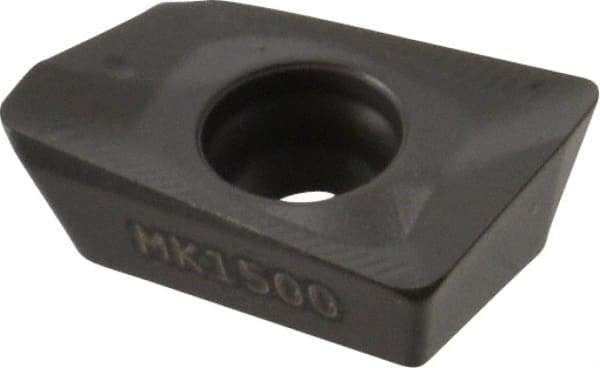 Seco - XOMX120408 ME08 Grade MK1500 Carbide Milling Insert - TiCN/Al2O3 Finish, 0.163" Thick, 0.031" Corner Radius - Industrial Tool & Supply