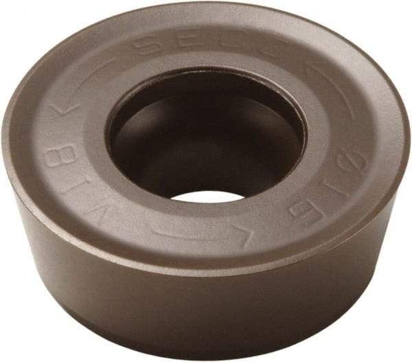 Seco - RPKT2006M0 M20 Grade T350M Carbide Milling Insert - TiCN/Al2O3 Finish, 1/4" Thick, 0.787" Inscribed Circle - Industrial Tool & Supply