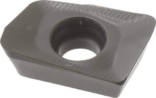 Seco - XOMX120412 ME08 Grade MP2500 Carbide Milling Insert - TiCN/Al2O3 Finish, 0.163" Thick, 0.047" Corner Radius - Industrial Tool & Supply