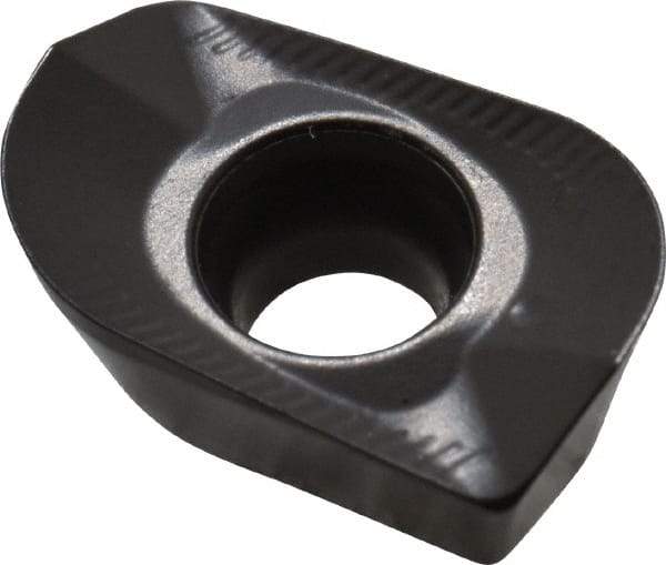 Seco - XOMX120440 ME08 Grade MP2500 Carbide Milling Insert - TiCN/Al2O3 Finish, 0.163" Thick, 0.157" Corner Radius - Industrial Tool & Supply