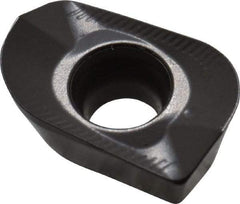 Seco - XOMX120440 ME08 Grade MP2500 Carbide Milling Insert - TiCN/Al2O3 Finish, 0.163" Thick, 0.157" Corner Radius - Industrial Tool & Supply
