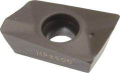 Seco - XOMX180608 M14 Grade MP2500 Carbide Milling Insert - TiCN/Al2O3 Finish, 1/4" Thick, 0.031" Corner Radius - Industrial Tool & Supply