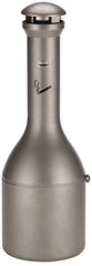 Rubbermaid - 4.1 Gal Stainless Steel Cigarette & Cigar Receptacle - 13" Wide x 39" High - Industrial Tool & Supply