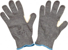Ansell - Size 2XL (11), ANSI Cut Lvl 4, Abrasion Lvl 2, Kevlar/Polycotton Cut Resistant Gloves - Kevlar/Poly/Cotton Lining, Knit Wrist, Gray, Paired - Industrial Tool & Supply