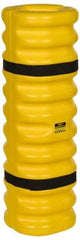 Eagle - 13" Wide x 13" Deep x 42" High, High Density Polyethylene Column Protector - Fits 4 to 6" Columns, Yellow - Industrial Tool & Supply
