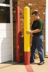 Eagle - 9-1/2" Wide x 9-1/2" Deep x 57" High, 8" Bollard Cover - Red, High Density Polyethylene, 8 Lb, Smooth Surface - Industrial Tool & Supply