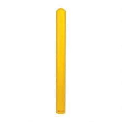 Eagle - 5" Deep x 56" High, 4" Bollard Cover - Yellow, High Density Polyethylene, 4 Lb, Smooth Surface - Industrial Tool & Supply