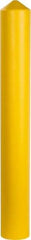 Eagle - 7-1/4" Wide x 7-1/4" Deep x 56" High, 6" Bollard Cover - Yellow, High Density Polyethylene, 6 Lb, Smooth Surface - Industrial Tool & Supply
