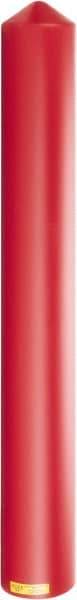 Eagle - 7-1/4" Wide x 7-1/4" Deep x 56" High, 6" Bollard Cover - Red, High Density Polyethylene, 6 Lb, Smooth Surface - Industrial Tool & Supply