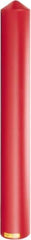 Eagle - 7-1/4" Wide x 7-1/4" Deep x 56" High, 6" Bollard Cover - Red, High Density Polyethylene, 6 Lb, Smooth Surface - Industrial Tool & Supply