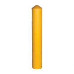 Eagle - 9-1/2" Wide x 9-1/2" Deep x 57" High, 8" Bollard Cover - Yellow, High Density Polyethylene, 8 Lb, Smooth Surface - Industrial Tool & Supply