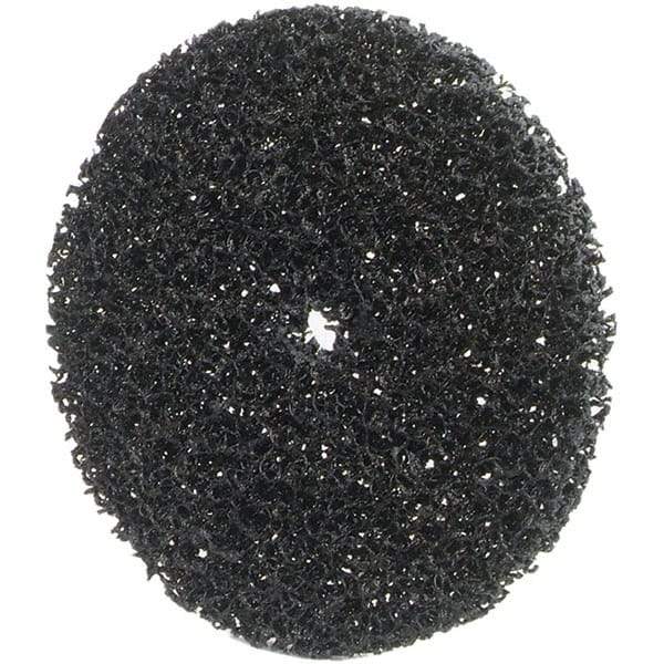 Merit Abrasives - 6" Very Coarse Grade Deburring Disc - 1/2" Center Hole, Arbor Connection, 4,000 Max RPM - Industrial Tool & Supply