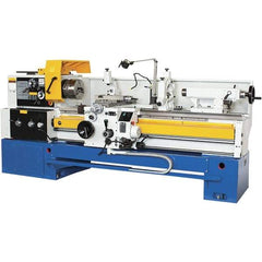 Summit - 18-1/4" Swing, 60" Between Centers, 120 Volt, Triple Phase Toolroom Lathe - 5MT Taper, 10 hp, 32 to 1,500 RPM, 3-1/8" Bore Diam, 44" Deep x 63" High x 114" Long - Industrial Tool & Supply