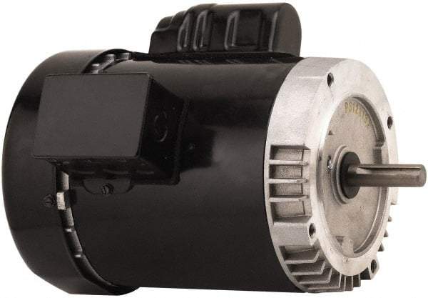 US Motors - 1 Max hp, 1,140 Max RPM, Single Cap Start-Cap Run Electric AC DC Motor - 115/208-230 V Input, Single Phase, 56C Frame, 5/8" Shaft Diam, C-Face Mount, ODP Enclosure - Industrial Tool & Supply