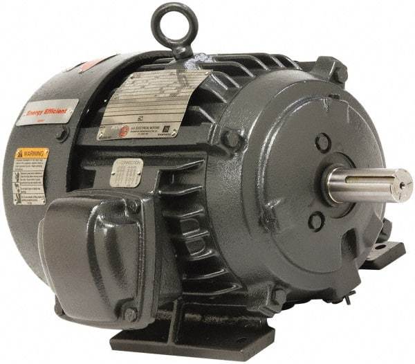 US Motors - 1/3 Max hp, 3,600 Max RPM, Single Cap Start Electric AC DC Motor - 115/208-230 V Input, Single Phase, 56 Frame, 5/8" Shaft Diam, Rigid Base Mount, TEFC Enclosure - Industrial Tool & Supply