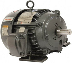 US Motors - 2 Max hp, 1,725 Max RPM, Three Polyphase Electric AC DC Motor - 208-230/460 V Input, Single Phase, 56H Frame, 5/8" Shaft Diam, Rigid Base Mount, Totally Enclosed Fan Cooled Enclosure - Industrial Tool & Supply