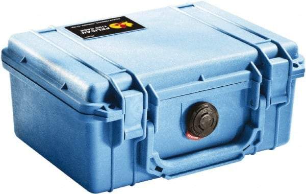 Pelican Products, Inc. - 7-51/64" Wide x 4-19/64" High, Clamshell Hard Case - Blue, Polyethylene - Industrial Tool & Supply
