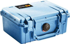 Pelican Products, Inc. - 7-51/64" Wide x 4-19/64" High, Clamshell Hard Case - Blue, Polyethylene - Industrial Tool & Supply