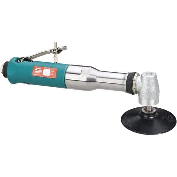 Dynabrade - 4" Max Disc, 12,000 RPM, Pneumatic Handheld Disc Sander - 40 CFM, 1/4" Inlet, 0.7 hp, 90 psi - Industrial Tool & Supply