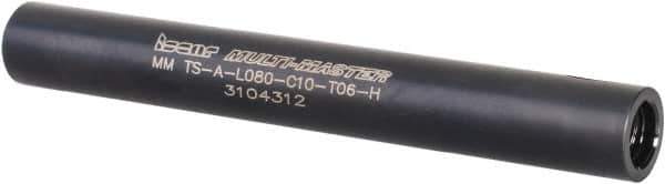 Iscar - Multimaster 10mm 90° Shank Milling Tip Insert Holder & Shank - 0.394" Neck Diam, T06 Neck Thread, 80mm OAL, Steel MM TS-A Tool Holder - Industrial Tool & Supply