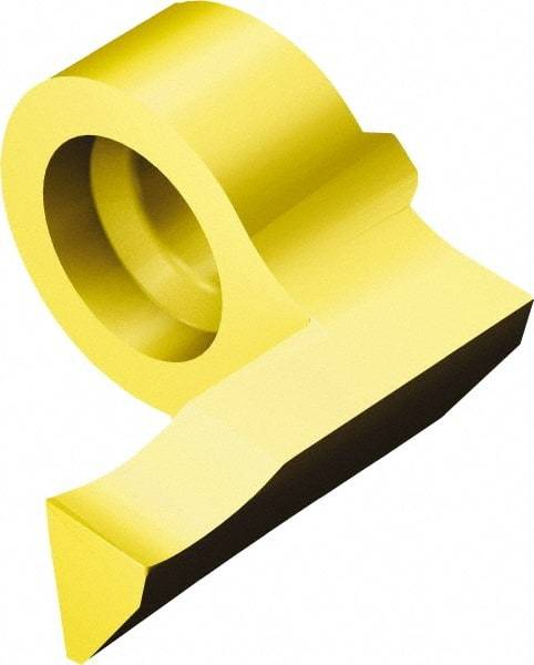 Sandvik Coromant - 09MB Grade 1025, 2mm Cutting Width Carbide Grooving Insert - 5mm Max Depth of Cut, Left Hand, 0.2mm Corner Radius, TiAlN/TiN Finish - Industrial Tool & Supply